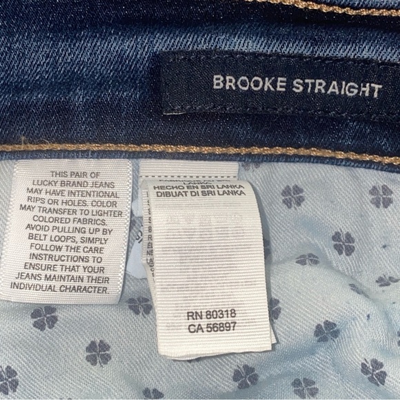 Lucky Brand Women’s Dark Blue Brooke Straight Jeans - Picture 2 of 8